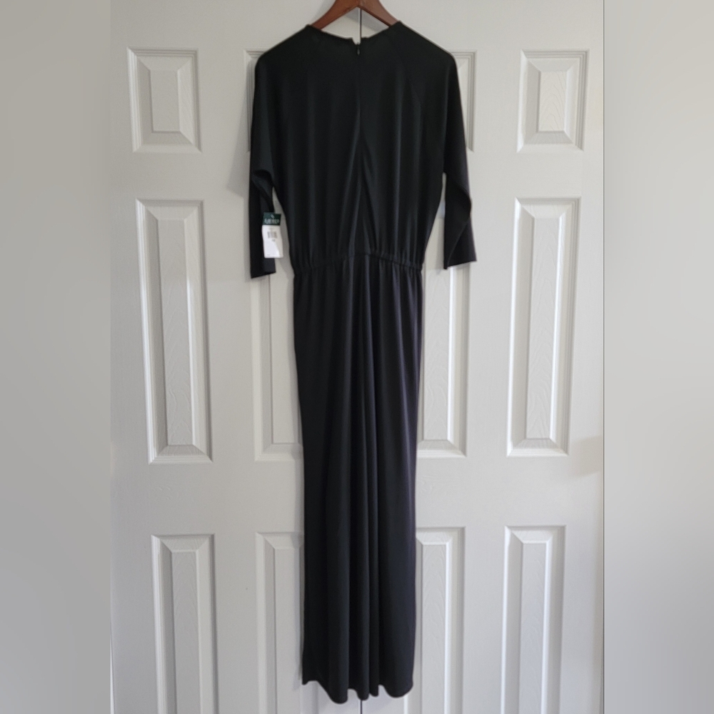 Lauren Ralph Lauren Jumpsuit Romper, Black, Women's Size Petite Medium - Picture 3 of 8